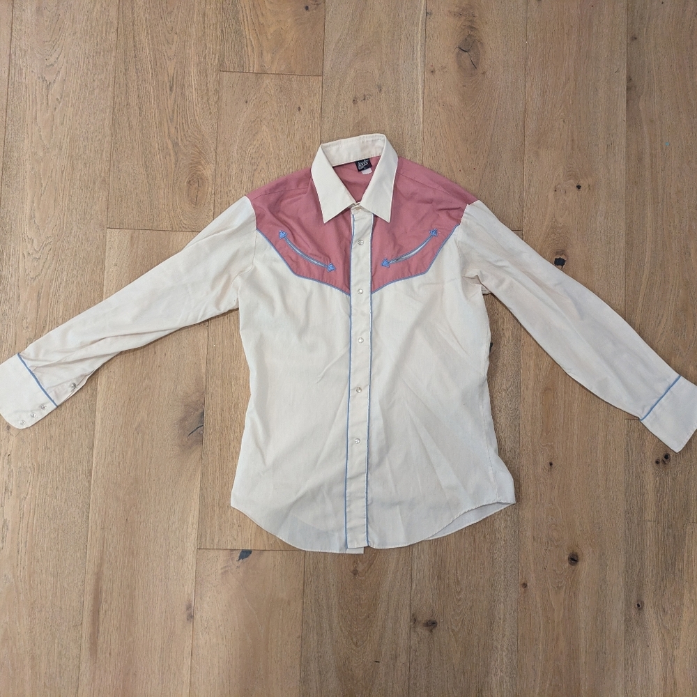 Levi's Western Shirt with Pink and Cream